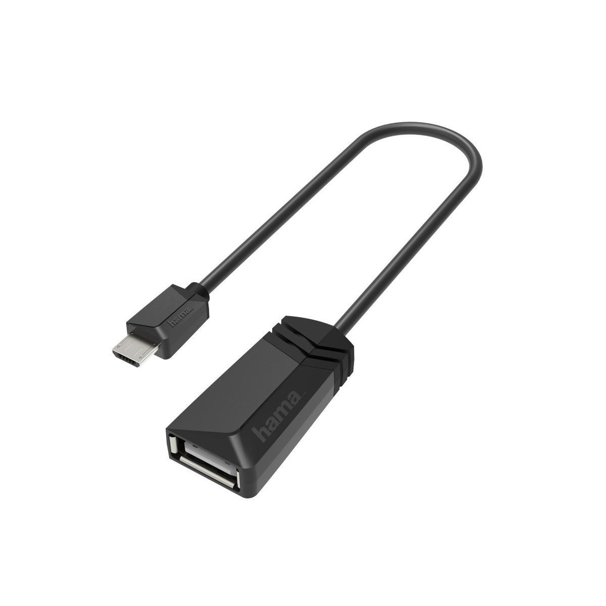 Hama Hama 00200308 changeur de genre de câble Micro-USB USB Type-A Noir