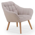Paris Prix Fauteuil Scandinave Matelassé  Taon  83cm Beige