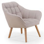 Voir la diapositive 1 : Paris Prix Fauteuil Scandinave Matelassé  Taon  83cm Beige