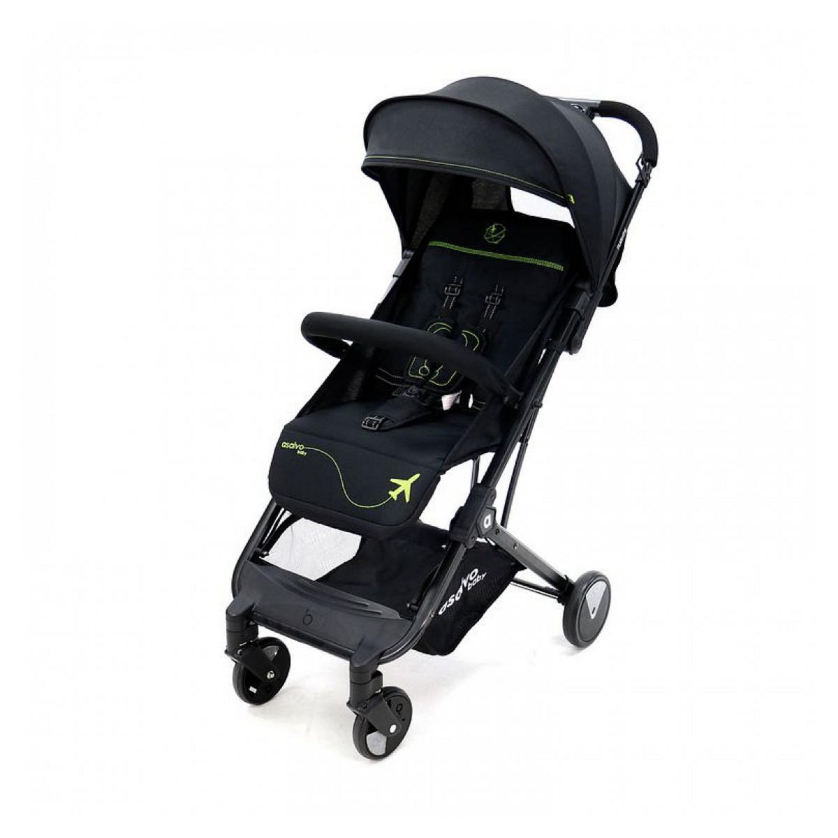Asalvo Poussette Flight - Noir Vert