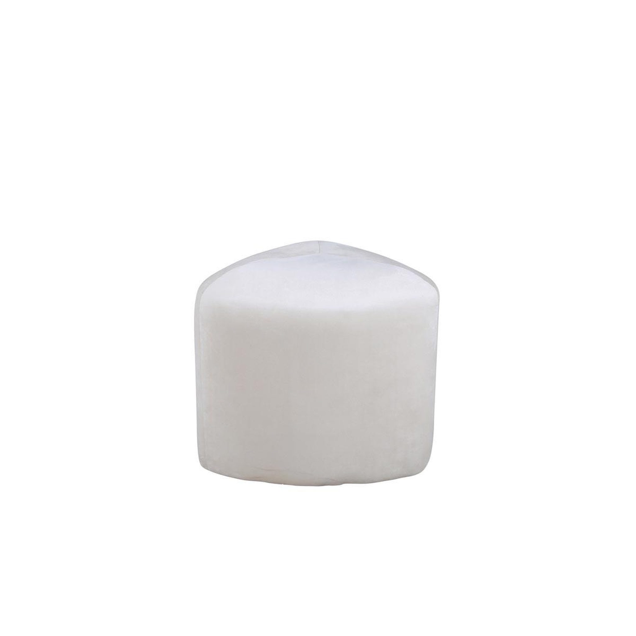 Voir la diapositive 2 : Paris Prix Pouf en velours  peg  46cm beige