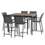 Voir la diapositive 5 : HESPERIDE Table haute de jardin extensible Evasion en aluminium - 8 Places
