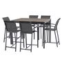 Voir la diapositive 5 : HESPERIDE Table haute de jardin extensible Evasion en aluminium - 8 Places