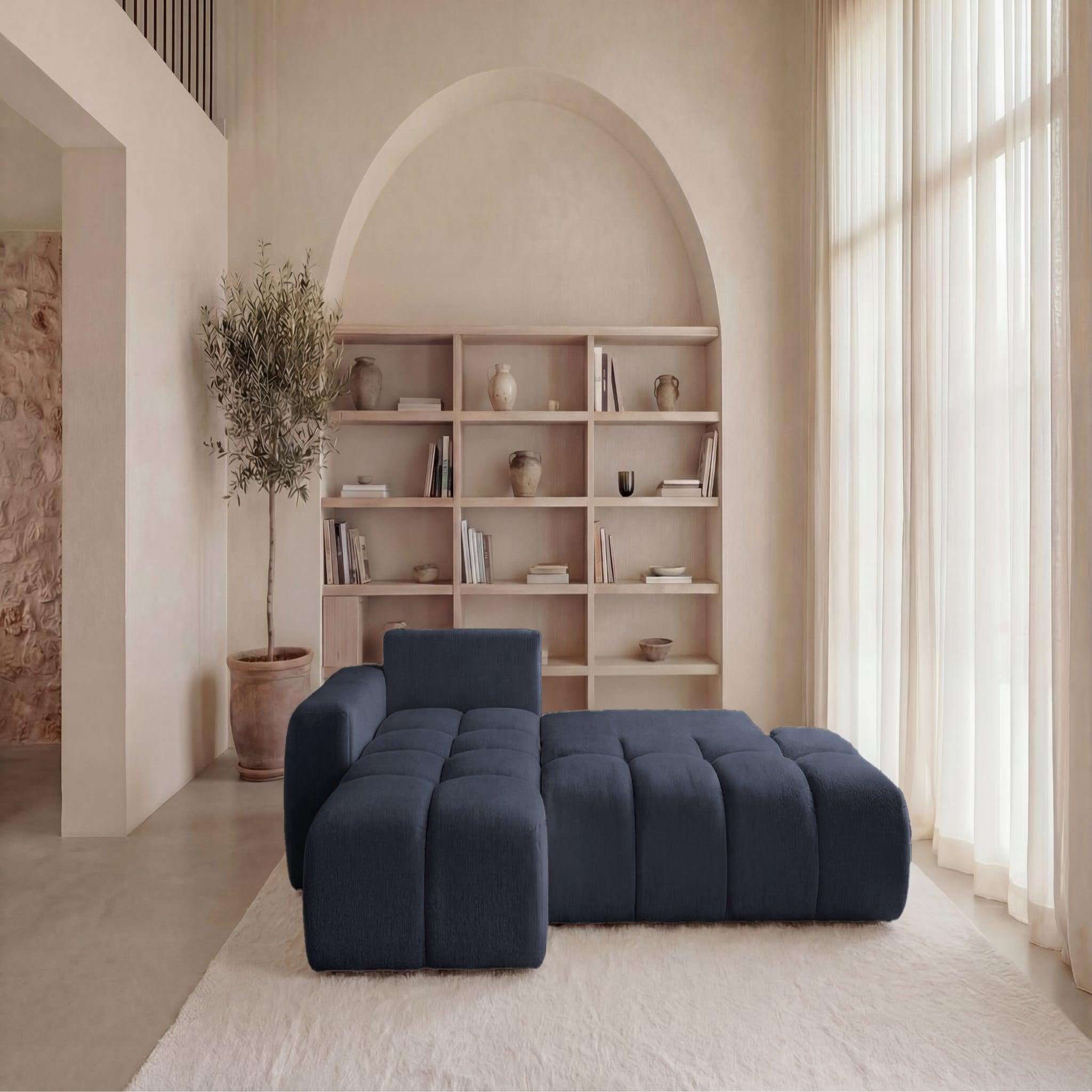 Voir la diapositive 6 : CASANOVA PARIS Constance - canapé d'angle tissu chenille