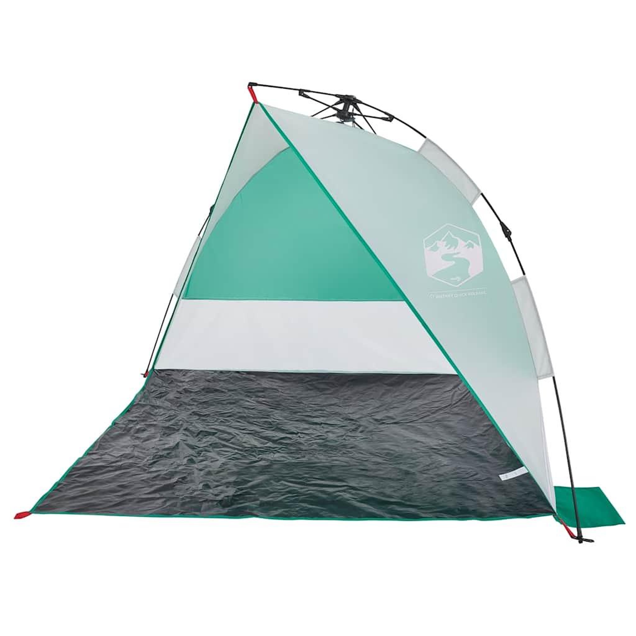 Voir la diapositive 5 : VIDAXL Tente de plage vert d'eau liberation rapide impermeable