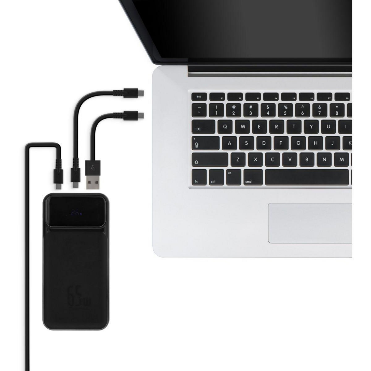 TNB Batterie externe 20 000 mAh Power Delivery 65W noir