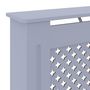 Voir la diapositive 5 : VIDAXL Cache-radiateur MDF Gris 78 cm