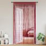 Voir la diapositive 2 : VIDAXL Rideau en fils 2 pcs 100 x 250 cm Bordeaux