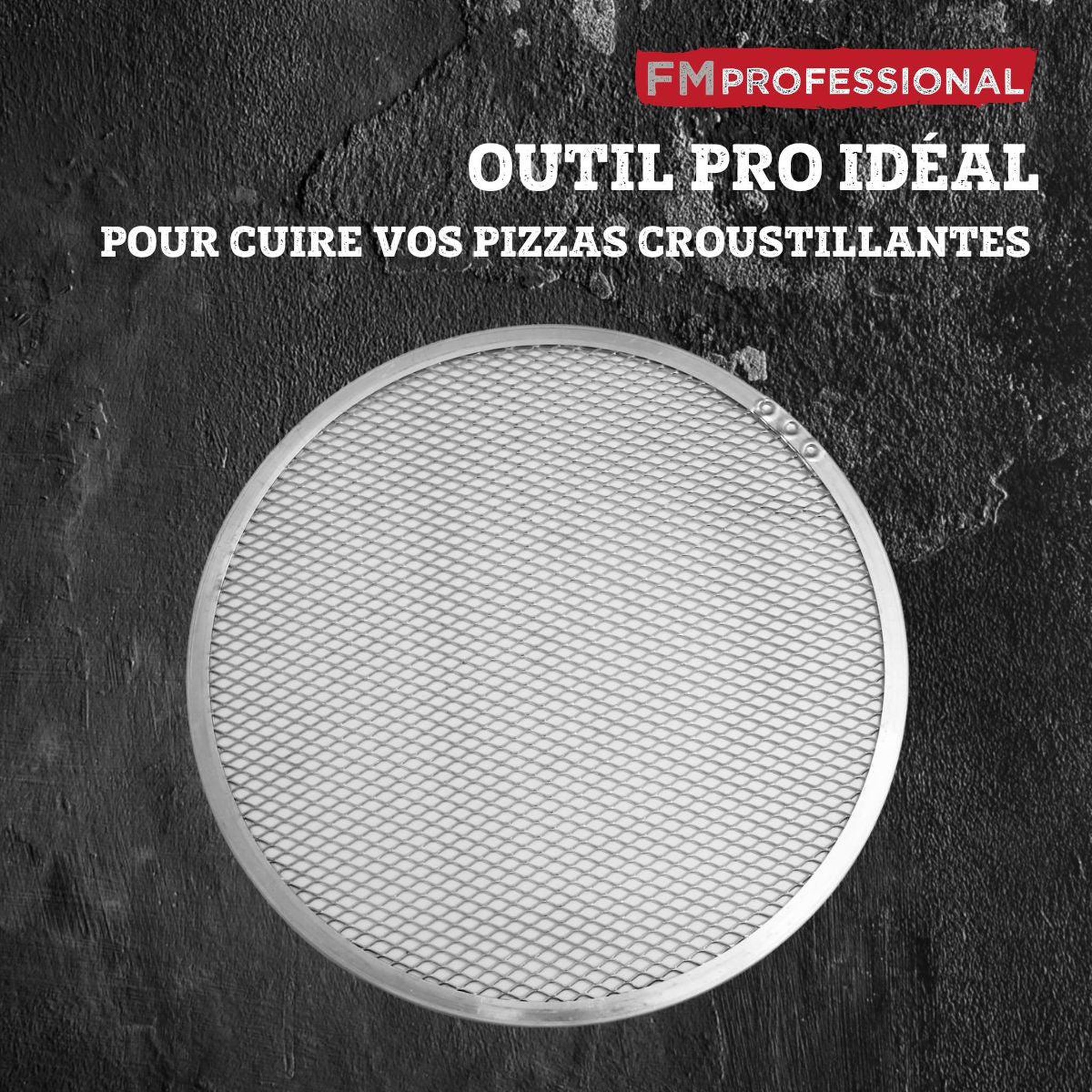 Voir la diapositive 5 : FM PROFESSIONAL Plaque pizza surgelée 30 cm fm professional