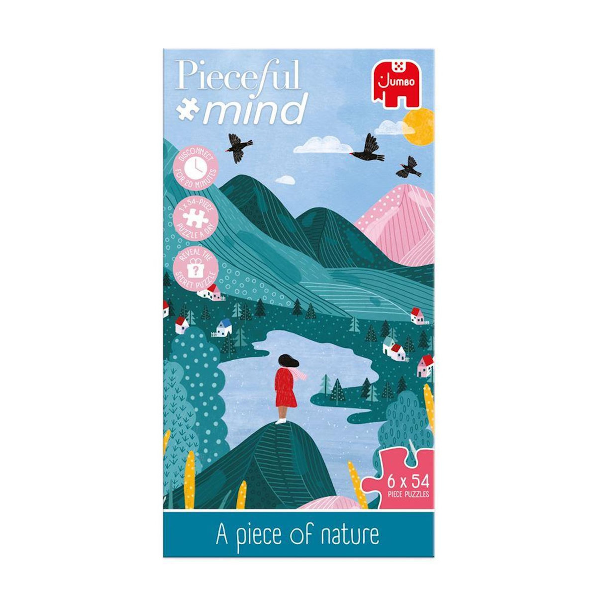 Jumbo 6 Puzzles 54 pièces Jumbo Pieceful mind A piece of nature
