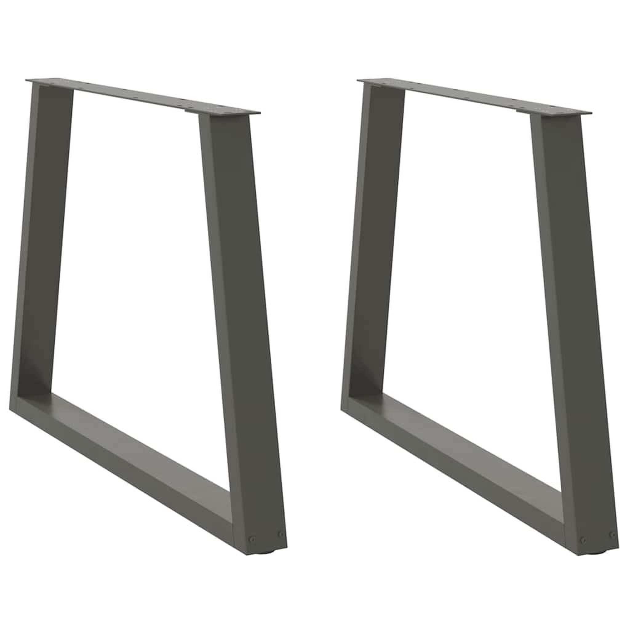 VIDAXL Pieds de table a manger forme de V 2 pcs 90x(72-73,3) cm acier
