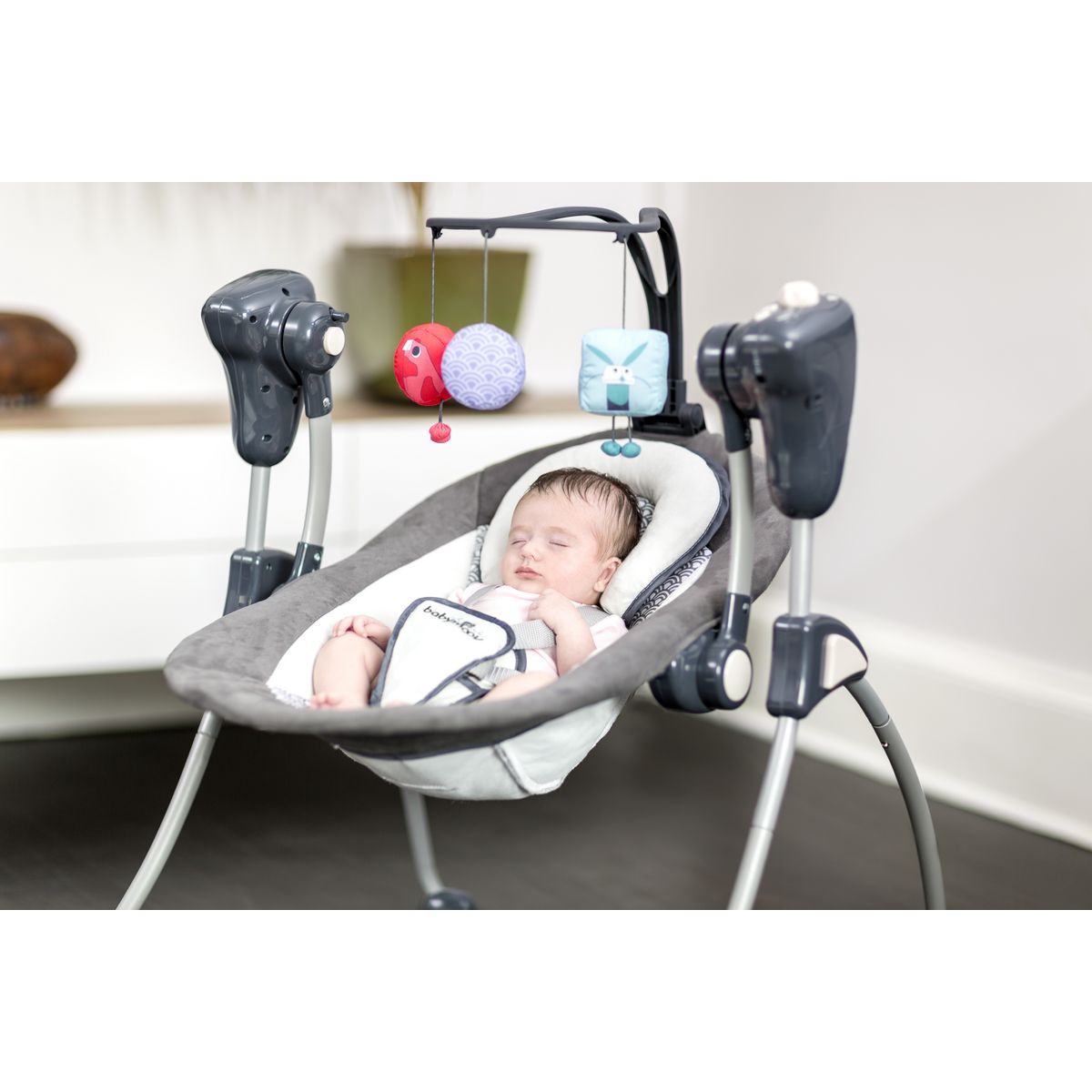 BABYMOOV Balancelle bébé inclinable Swoon Bubble - Zinc