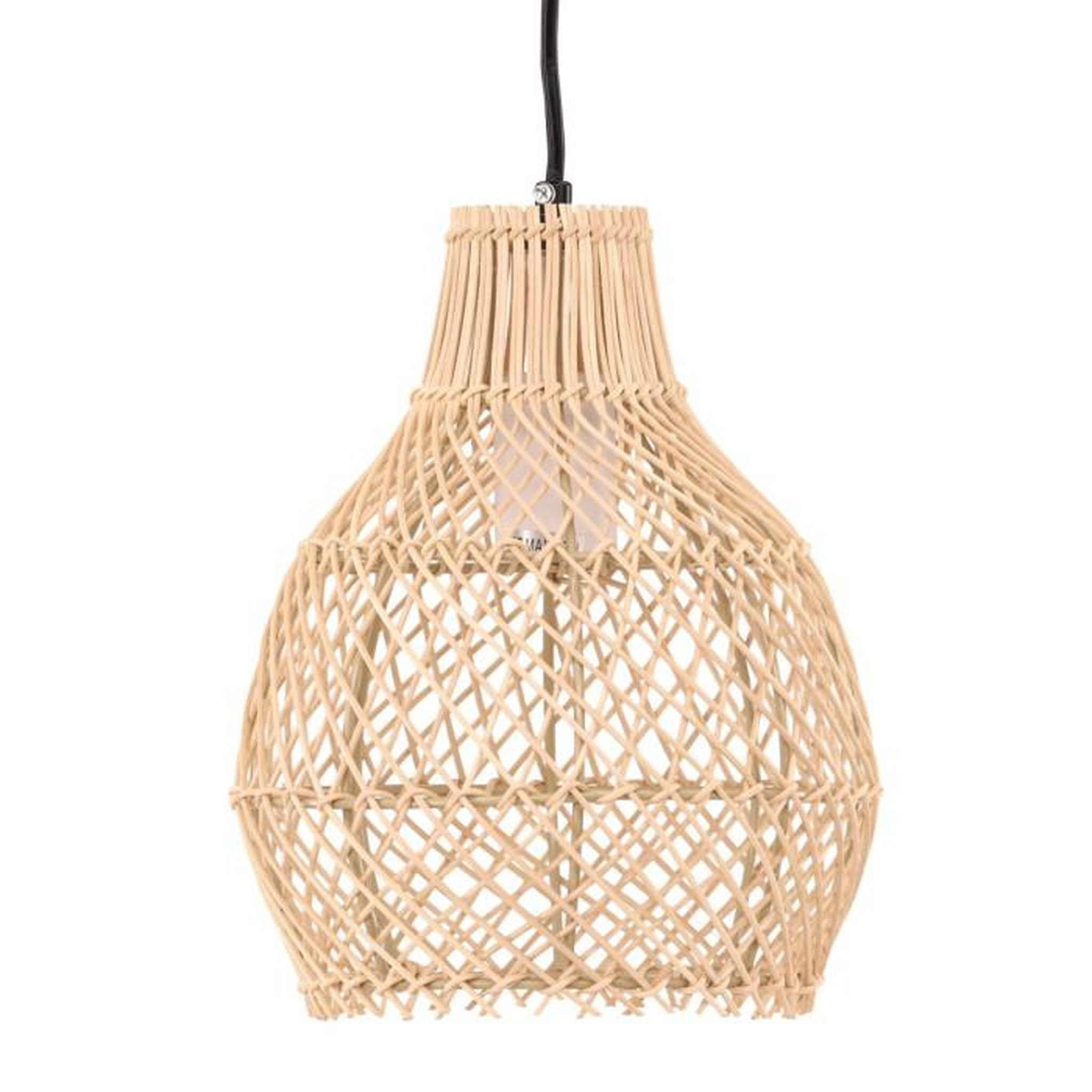 Paris Prix Lampe Suspension Déco en Rotin  Varekil  25cm Naturel
