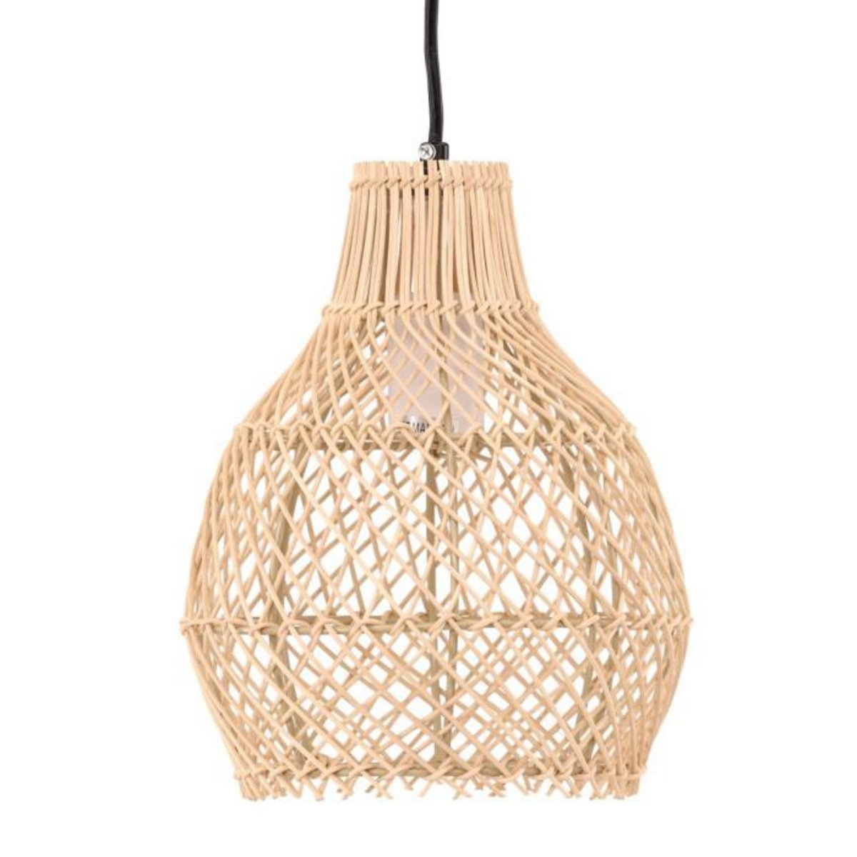 Paris Prix Lampe Suspension Déco en Rotin  Varekil  25cm Naturel