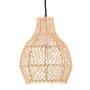 Voir la diapositive 1 : Paris Prix Lampe Suspension Déco en Rotin  Varekil  25cm Naturel