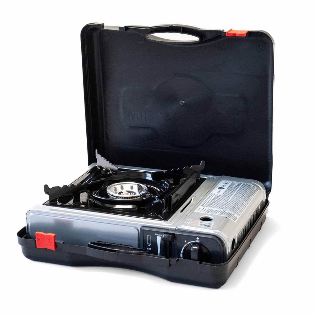 Kemper Réchaud à gaz 2200W Allumage piezo Double système de sécurité Mallette KEMPER