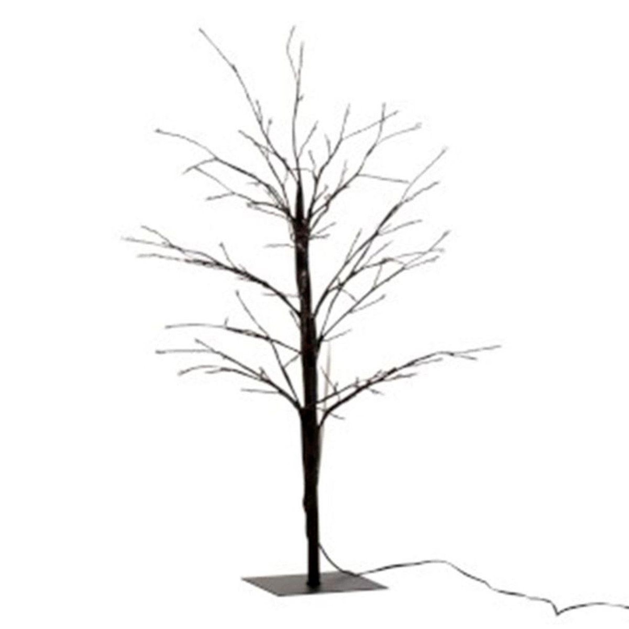 J-LINE Plante artificielle déco led  arbre nu  57cm noir