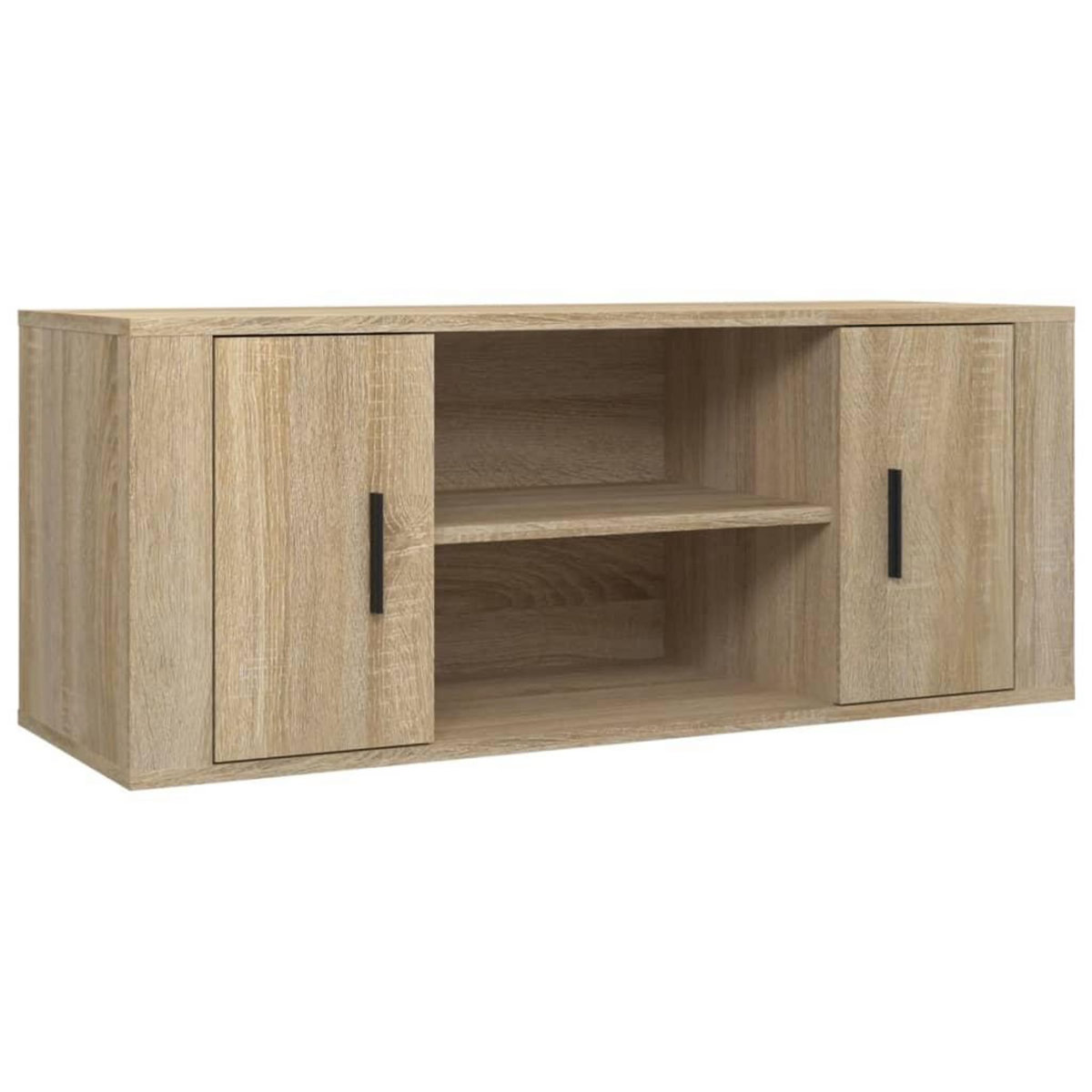 VIDAXL Meuble TV Chene sonoma 100x35x40 cm Bois d'ingenierie