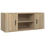 Voir la diapositive 2 : VIDAXL Meuble TV Chene sonoma 100x35x40 cm Bois d'ingenierie