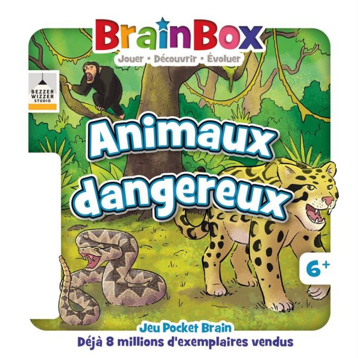 Asmodee Jeu de culture générale Asmodee BrainBox Pocket Animaux Dangereux