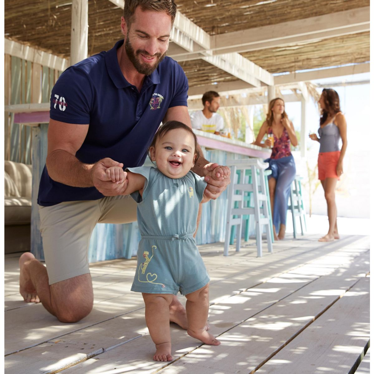 IN EXTENSO Combishort bébé fille