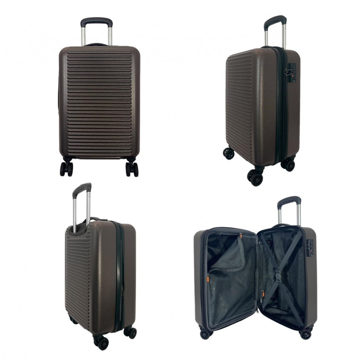 David Jones Lot 3 valises rigides dont 1 cabine TSA