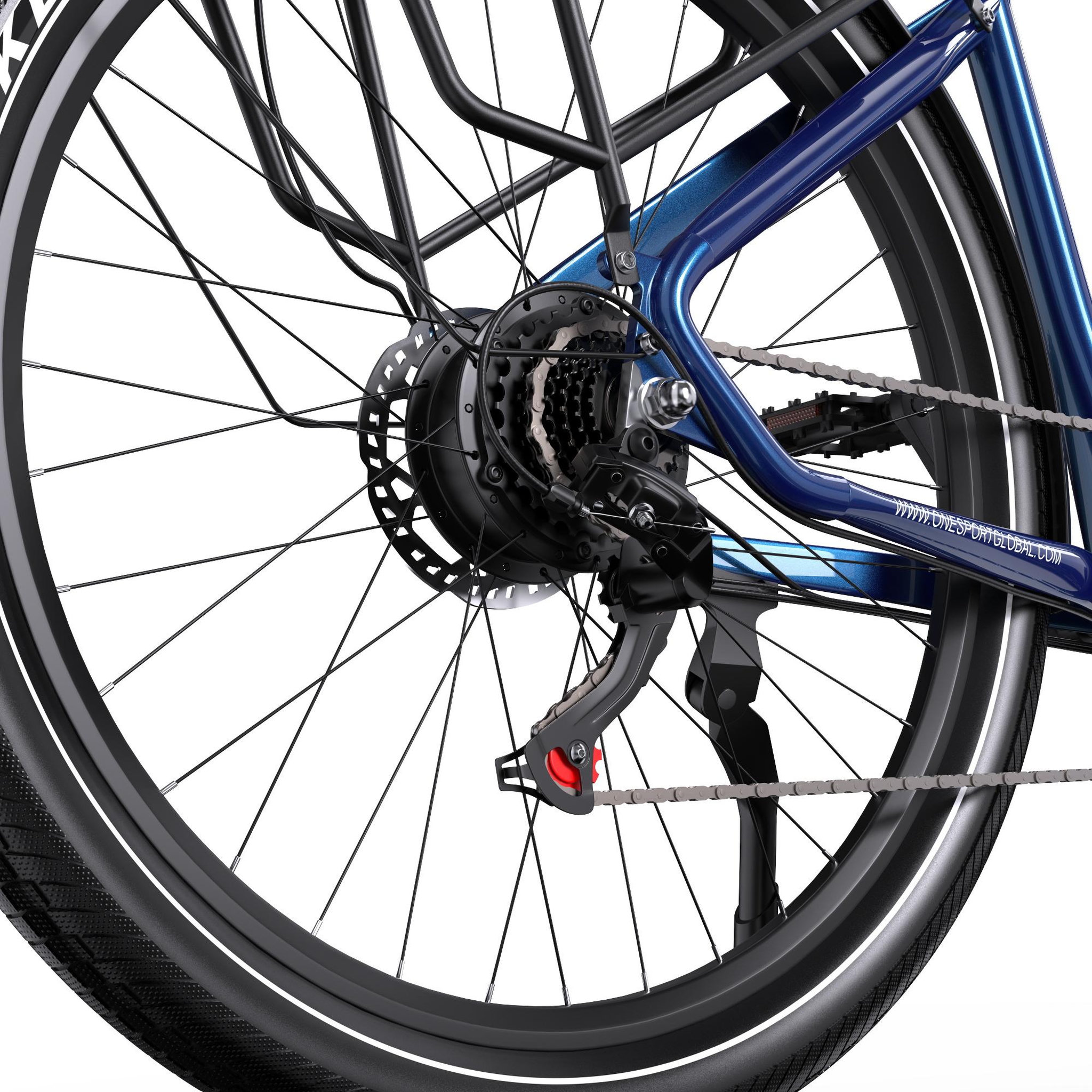 Voir la diapositive 4 : ONESPORT Vélo électrique urbain OneSport OT05 27,5