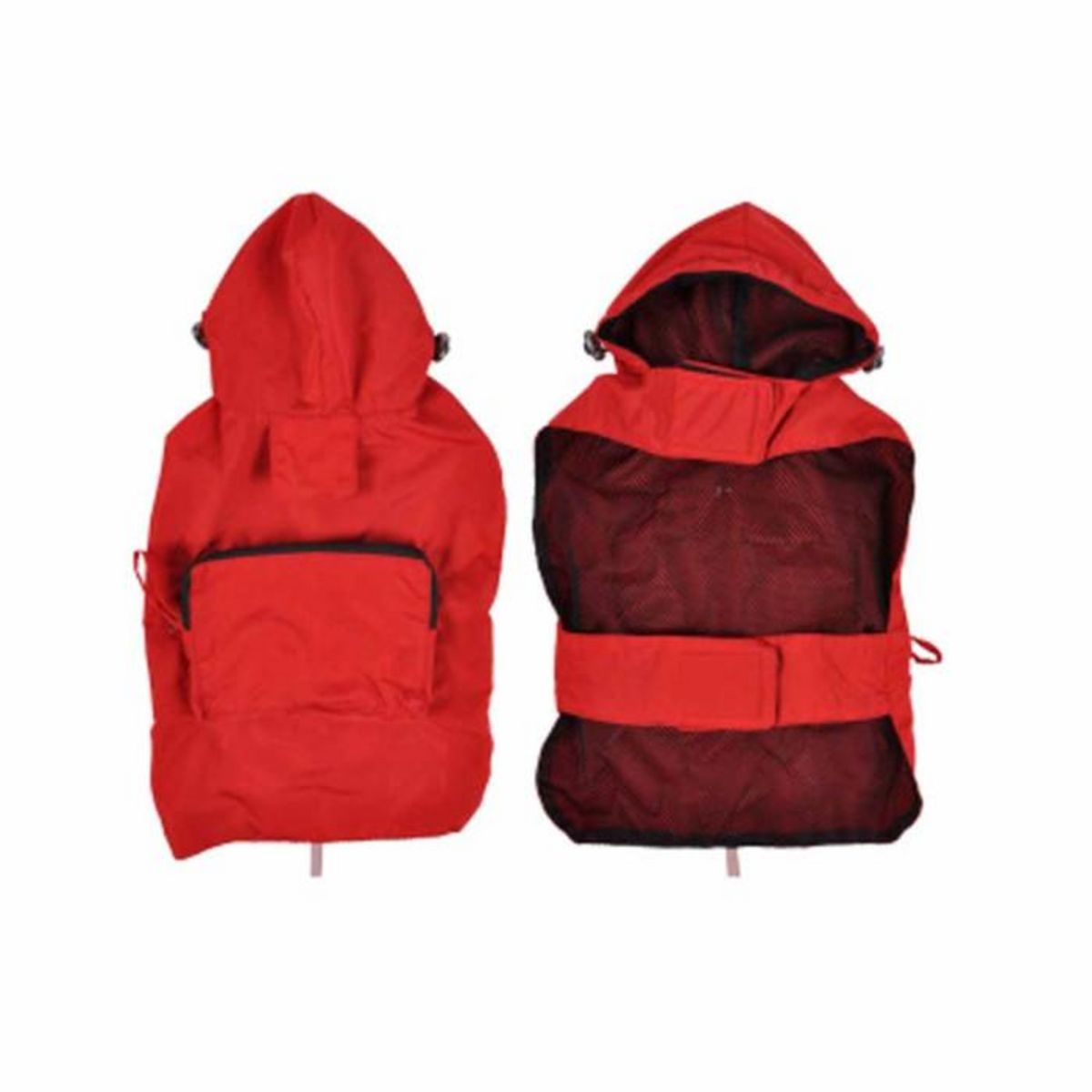 Paris Prix Imperméable pour Chien  Capuche & Poche  30cm Rouge