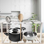 Voir la diapositive 2 : Paris Prix Porte-Ustensiles Extensible  Cuisine  40-68cm Blanc