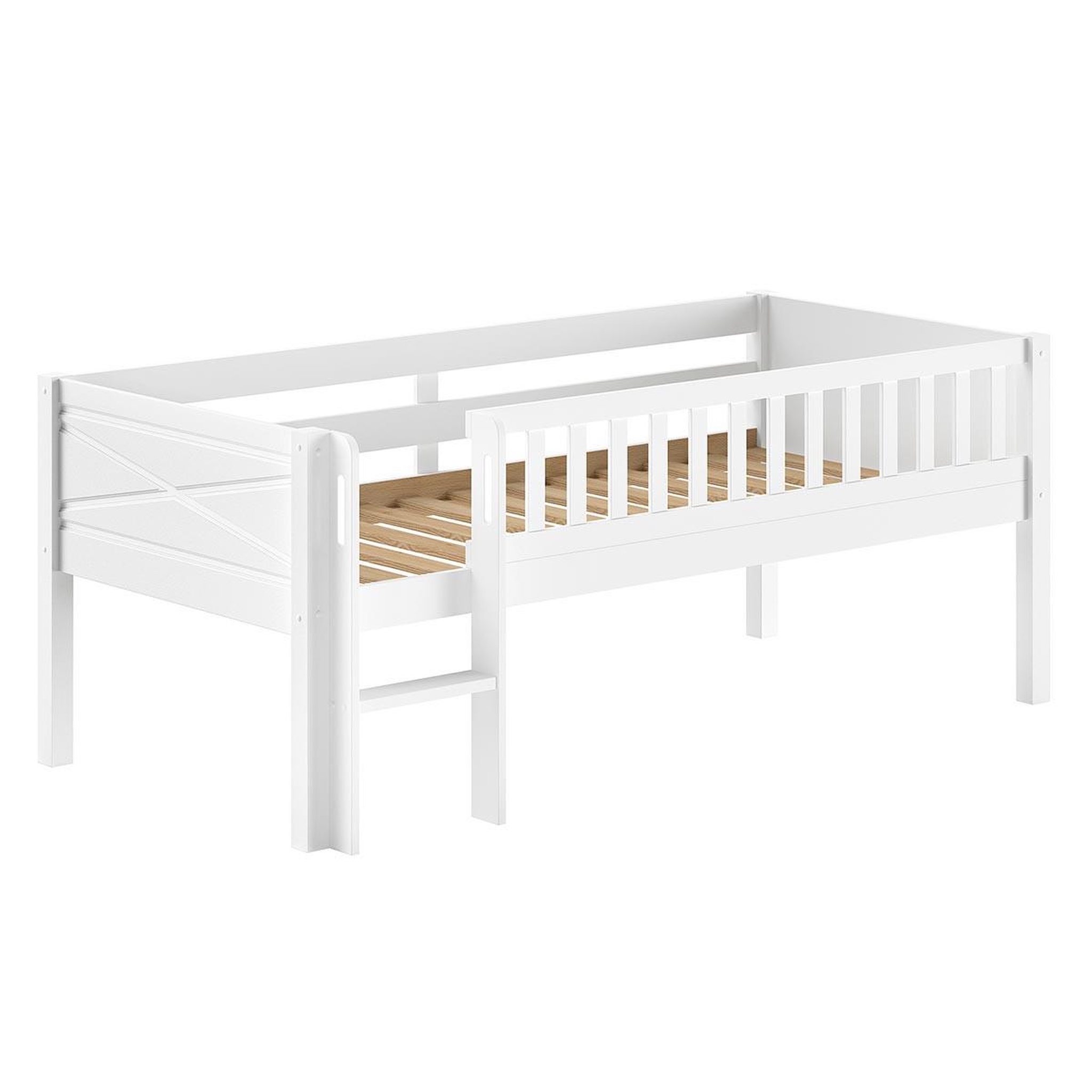 Paris Prix Lit superposé enfant  scott  90x200cm blanc