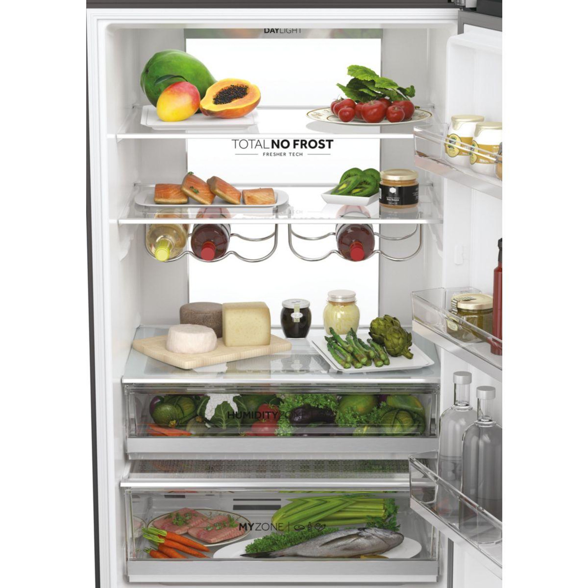 Voir la diapositive 4 : HAIER Réfrigérateur combiné HTW7720ENMB