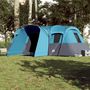 Voir la diapositive 3 : VIDAXL Tente familiale tunnel 16 personnes bleu impermeable