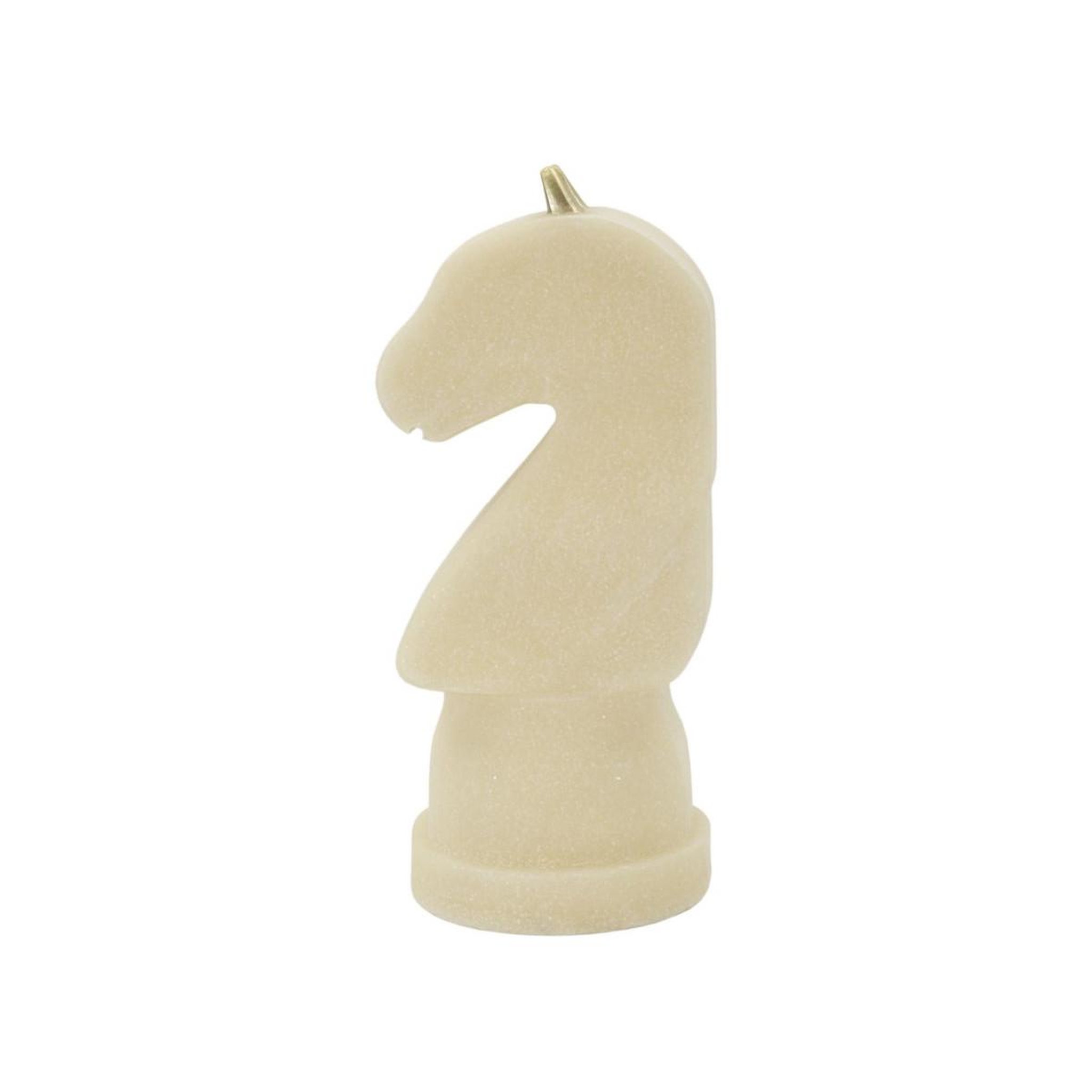 Voir la diapositive 3 : Paris Prix Pièce d'échec déco cavalier  quarzy  31cm blanc