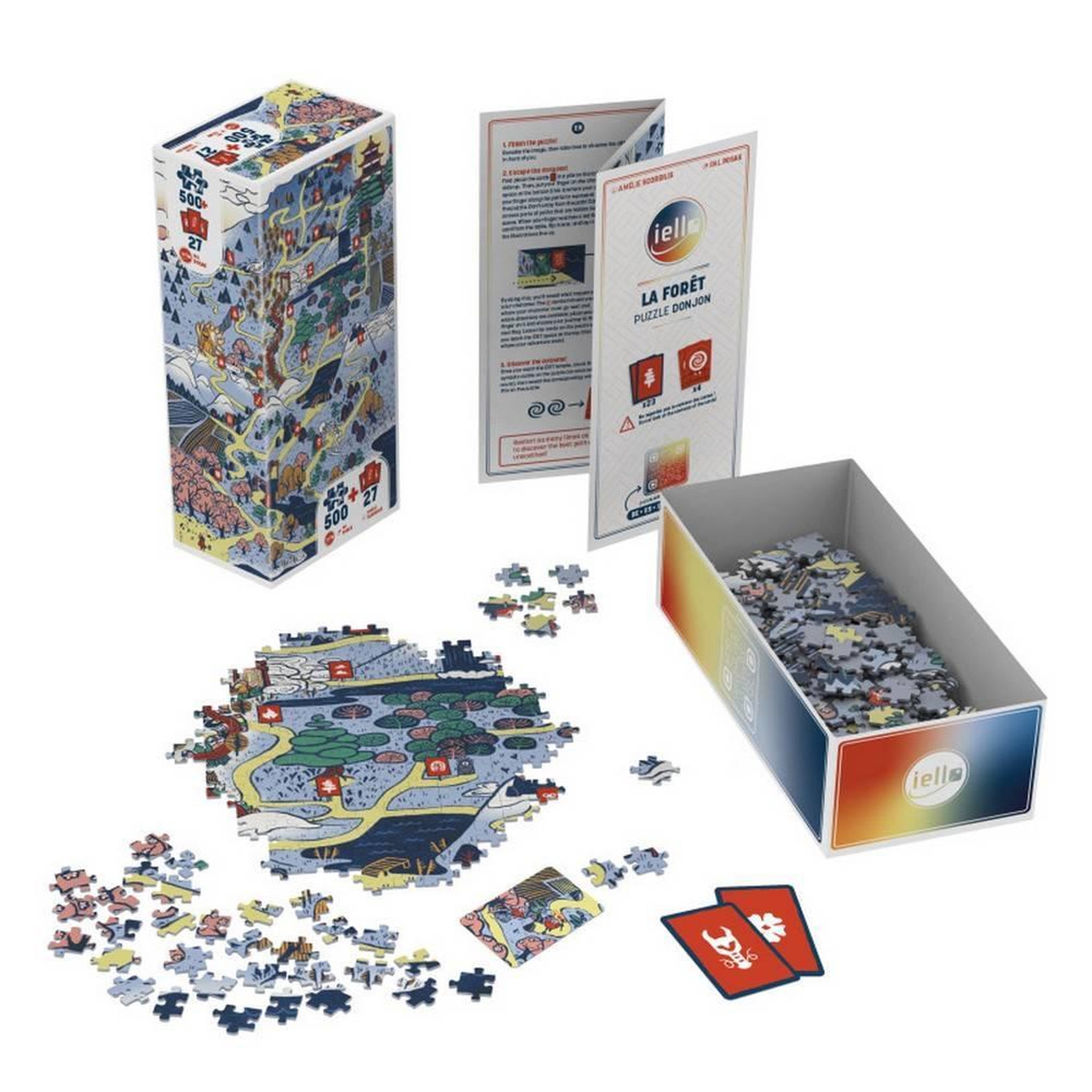 Voir la diapositive 3 : Iello Puzzle 500 pièces Iello Play Forêt
