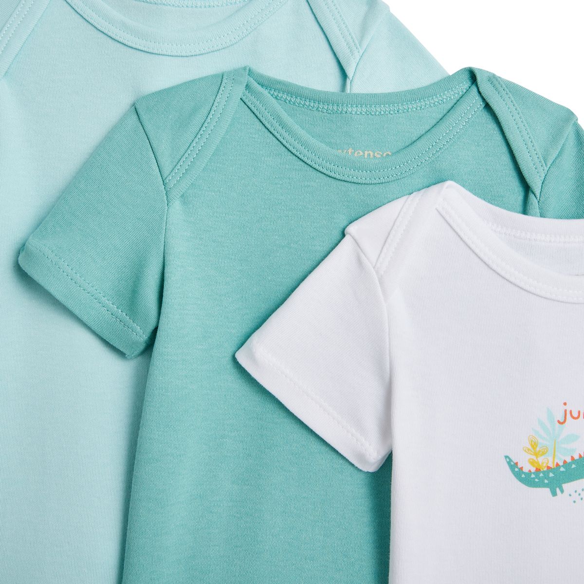 INEXTENSO Lot de 5 body manches courtes crocodile