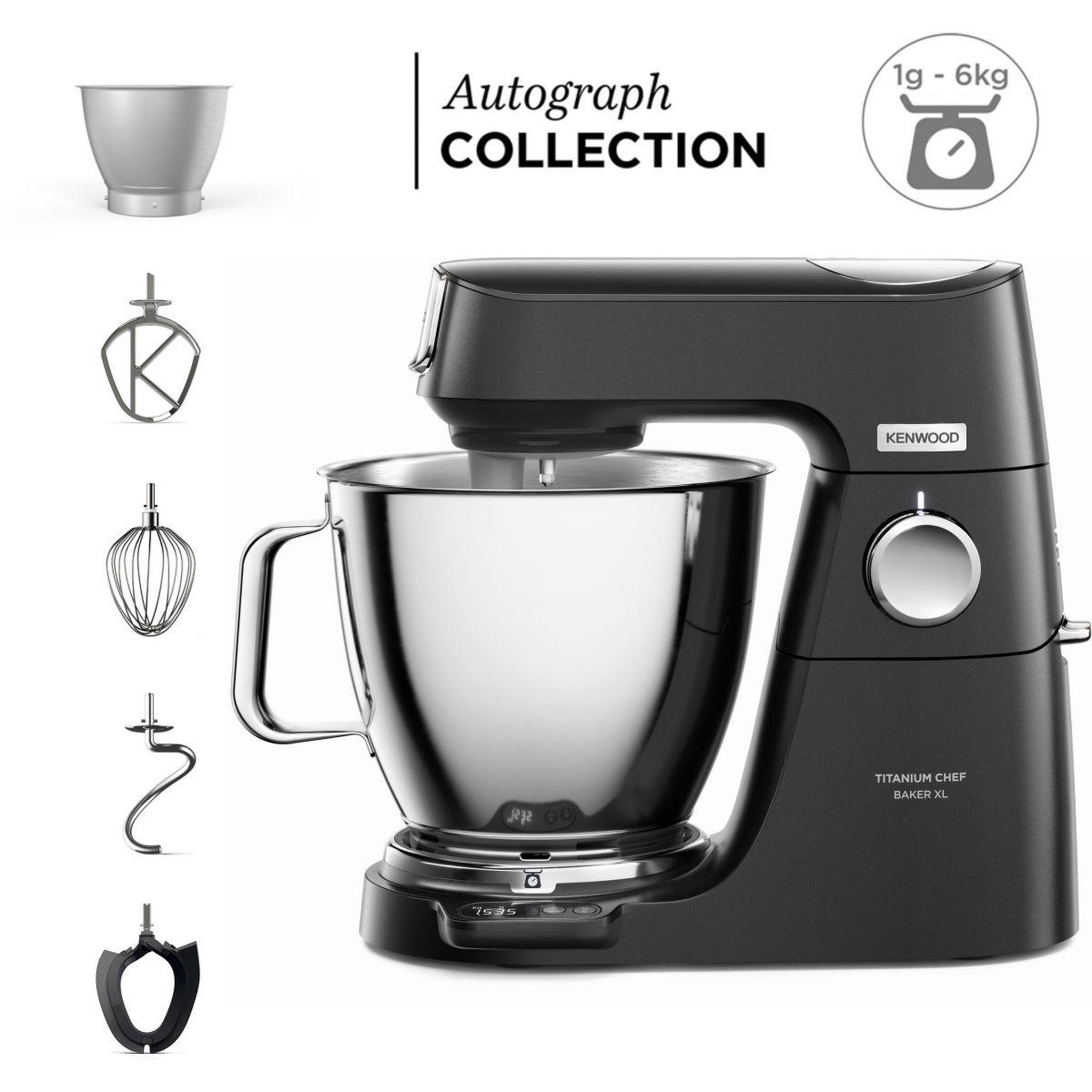 Voir la diapositive 5 : KENWOOD Robot pâtissier titanium chefbaker autograph kvl85.004bk