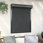 Voir la diapositive 1 : VIDAXL Volet roulant aluminium 100x120 cm anthracite