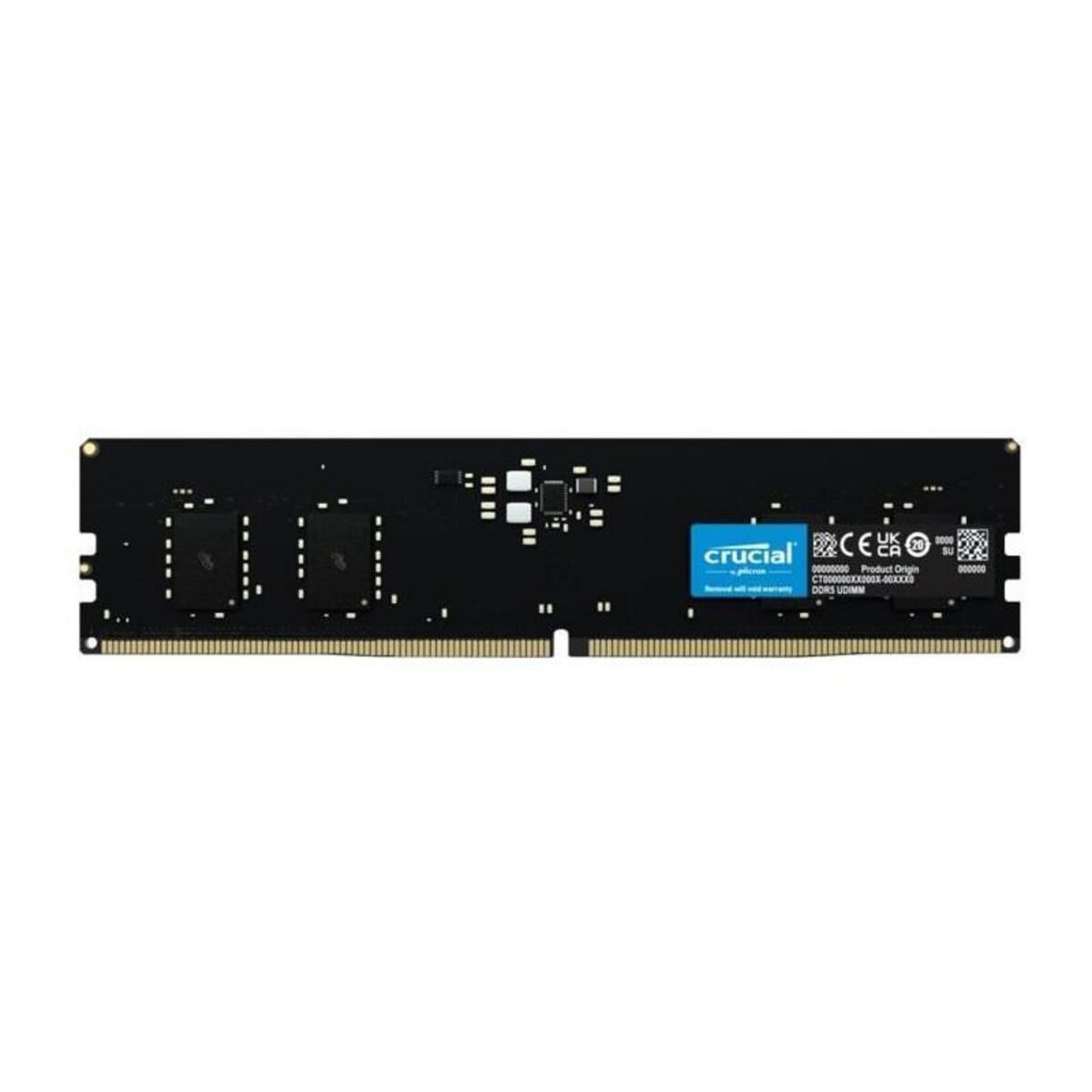 Crucial Mémoire RAM - CRUCIAL - DDR5-4800 UDIMM - 8 Go (CT8G48C40U5)