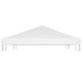 Voir la diapositive 4 : VIDAXL Toile de toit de belvedere 270 g/m^2 4x3 m Blanc