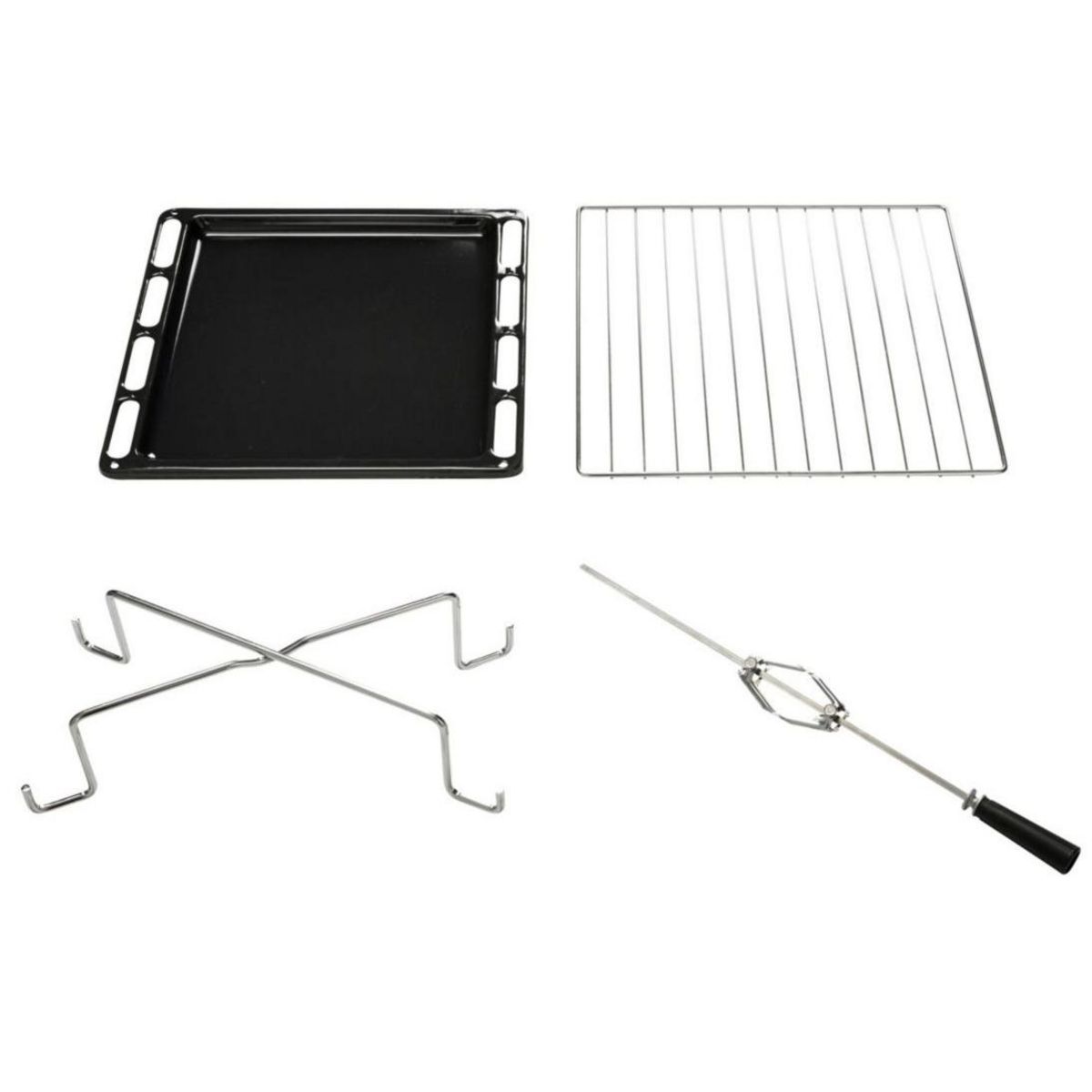 Glem Piano de cuisson gaz 66l 5 feux inox/noir - ga960pcgix