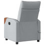 Voir la diapositive 5 : VIDAXL Fauteuil de massage inclinable Gris clair Tissu