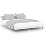 Voir la diapositive 1 : VIDAXL Cadre de lit sans matelas blanc 160x200 cm bois d'ingenierie