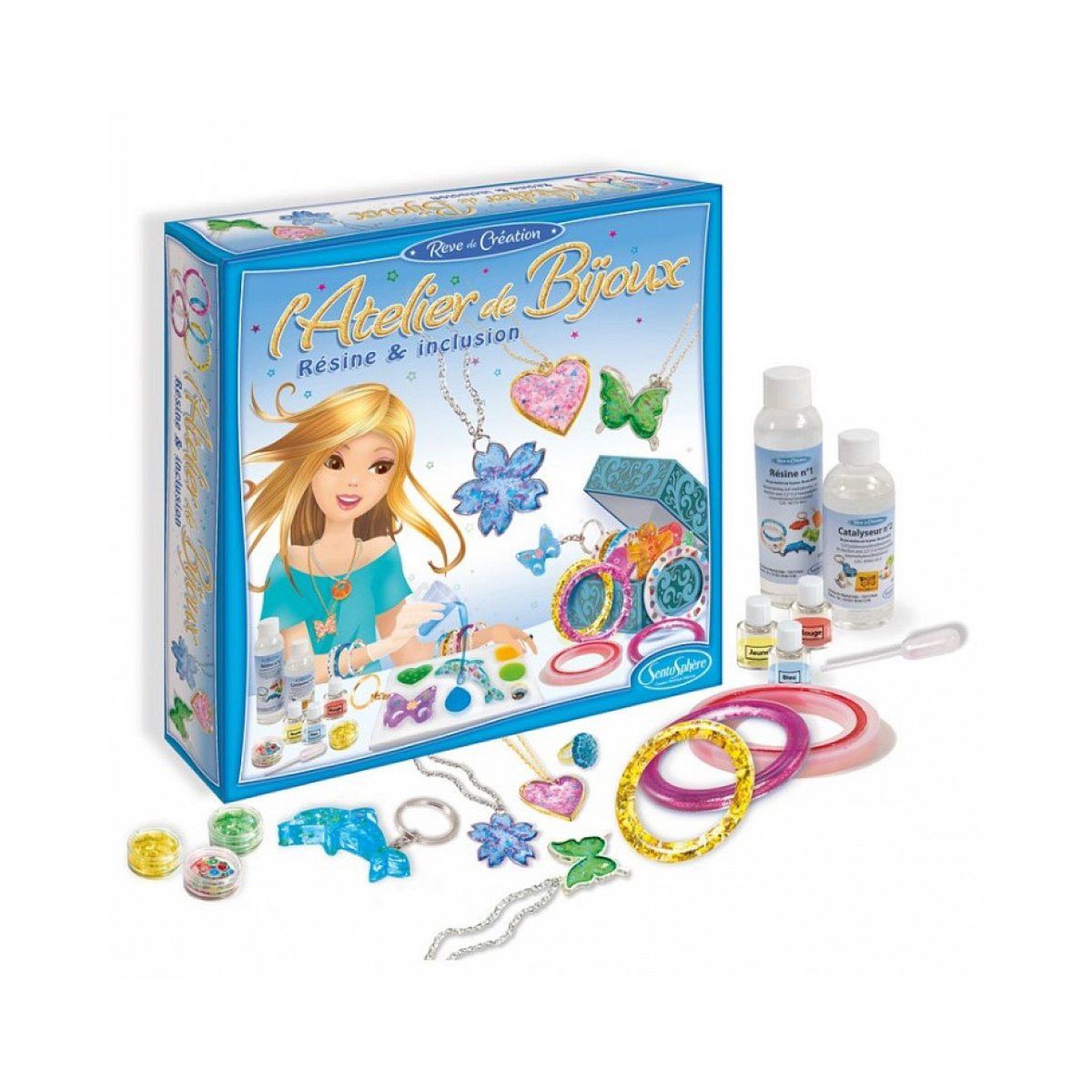 Voir la diapositive 2 : Sentosphere Atelier de bijoux - resine et inclusion