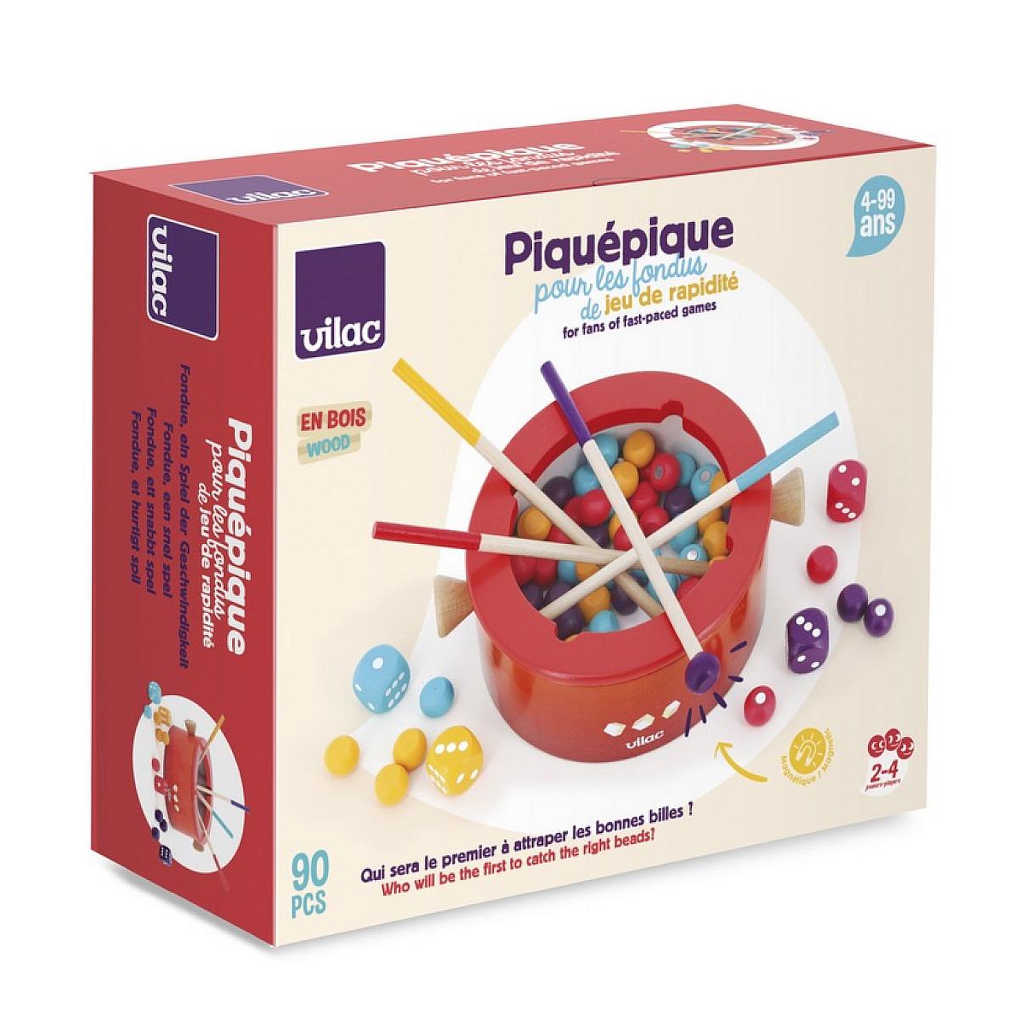 Vilac jeu de fondue magnétique - jeu d'adresse et de rapidité
