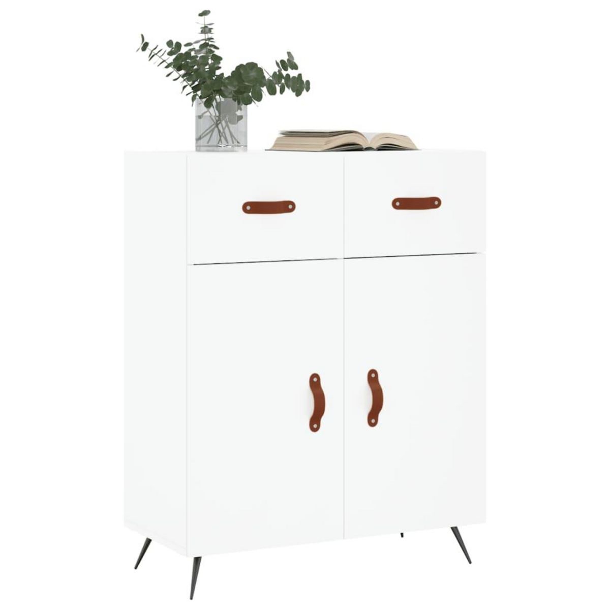 VIDAXL Buffet blanc 69,5x34x90 cm bois d'ingenierie
