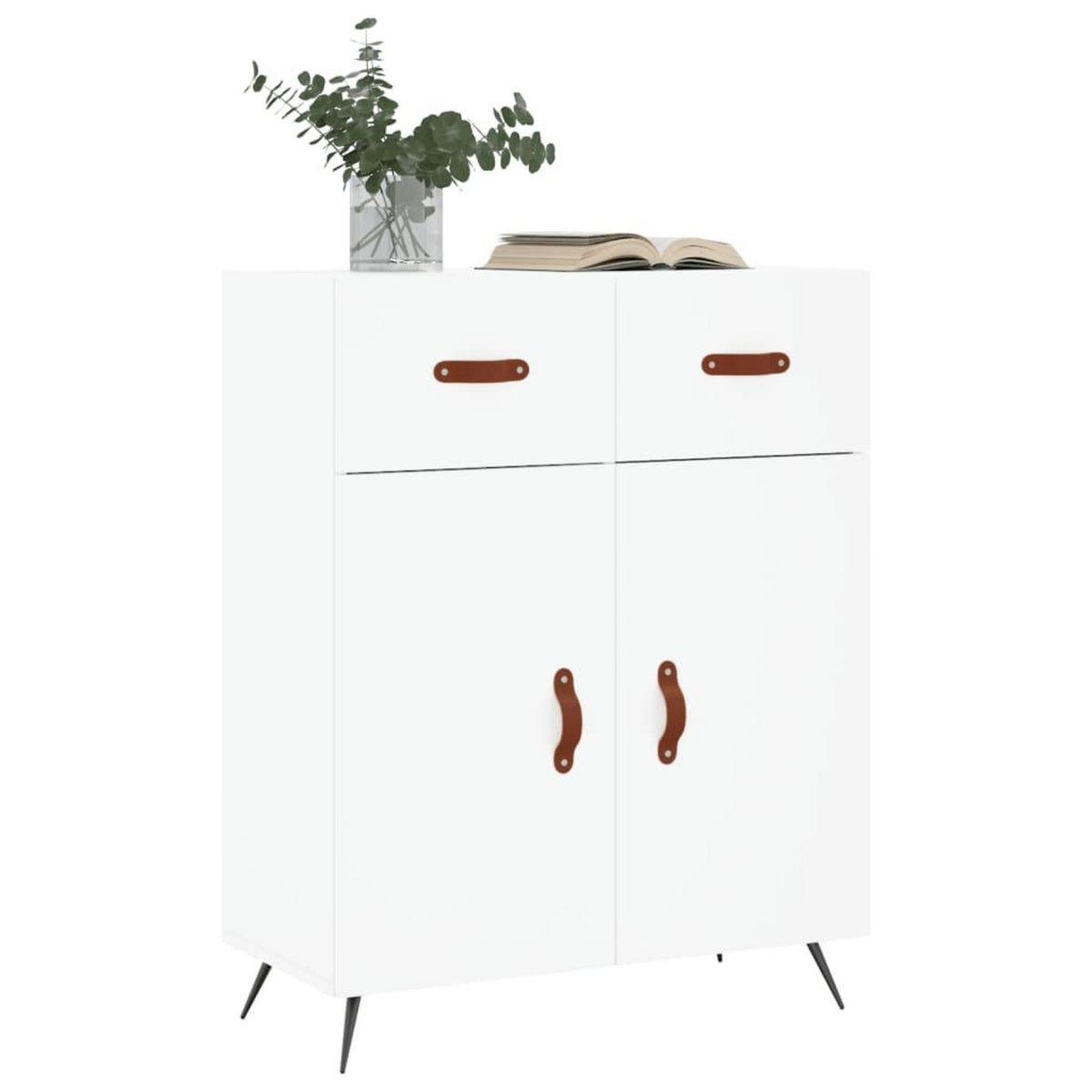 VIDAXL Buffet blanc 69,5x34x90 cm bois d'ingenierie