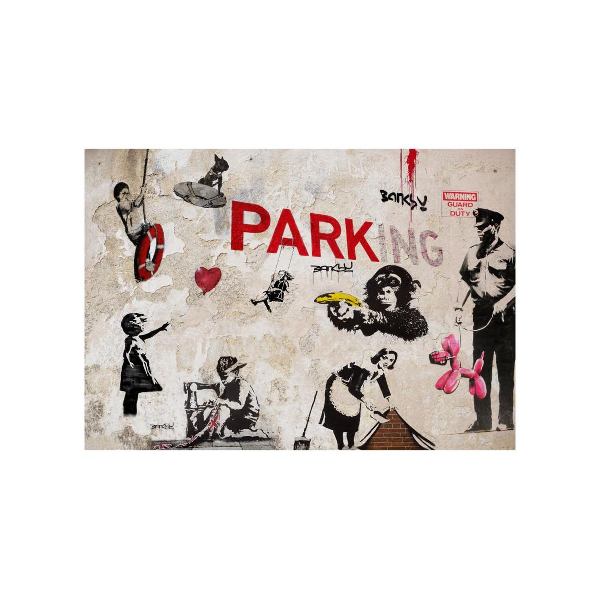 Voir la diapositive 2 : Paris Prix Papier Peint  Banksy - Graffiti Collage