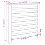 Voir la diapositive 6 : VIDAXL Cache-radiateur Blanc 79,5x19x84 cm Bois massif de pin