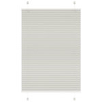 VIDAXL Store plisse gris clair 100x100 cm largeur du tissu 99,4cm