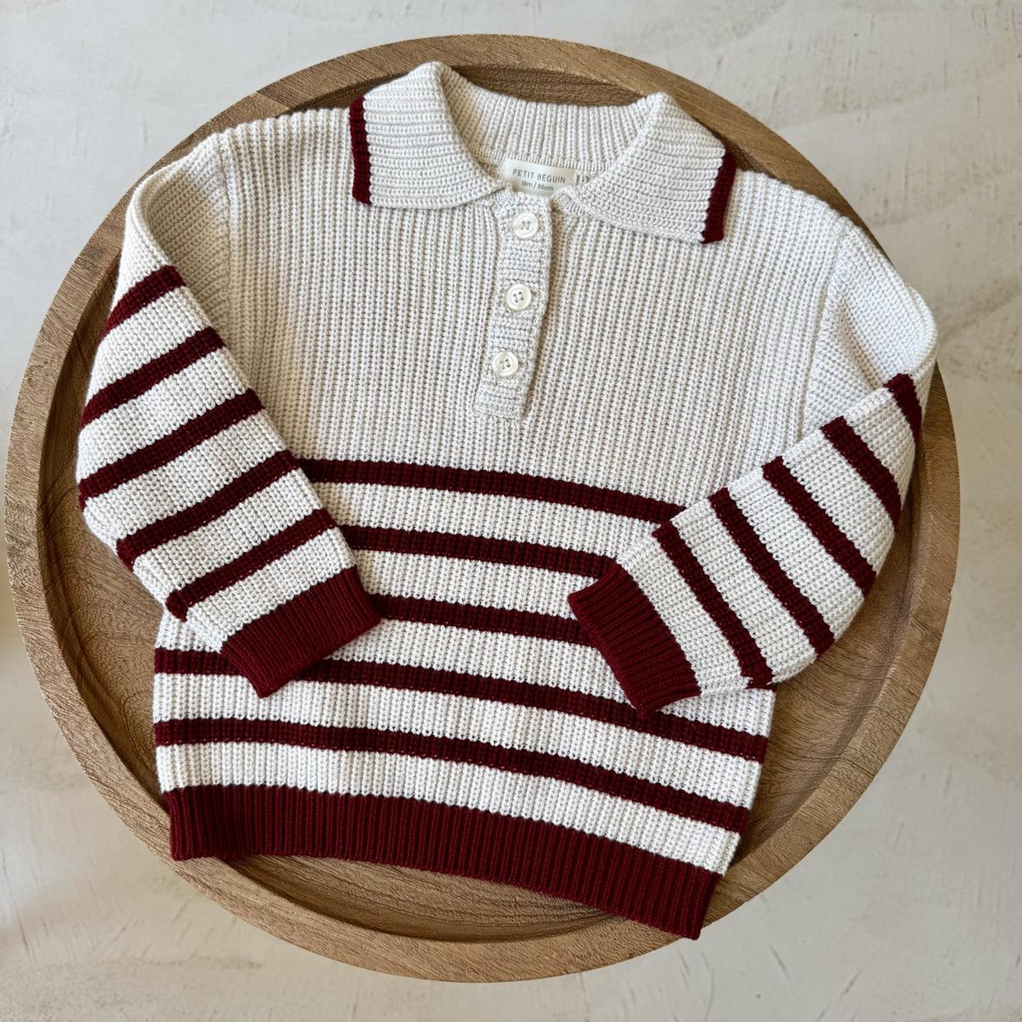 Voir la diapositive 6 : PETIT BEGUIN Pull enfant en tricot pistache